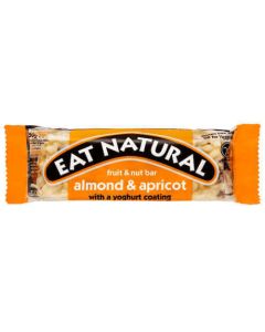 EAT NATURAL ALMOND & APRICOT BAR - YOGHURT COATED 12X40G
