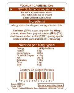 YOGHURT CASHEWS 100G