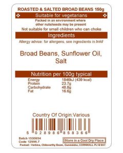 CYP ROASTED BROAD BEANS 150G