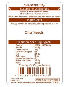 CHIA SEEDS 125G