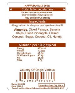 HAWAIIAN MIX  250G