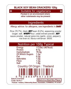 RICE CRACKER WITH BLACK SOY BEAN 125G