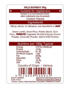 BOMBAY MILD SNACK 80G