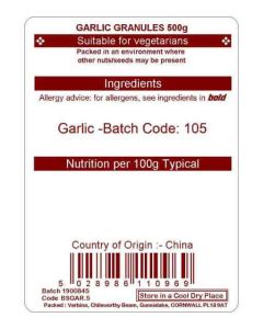 GARLIC GRANULES 500G