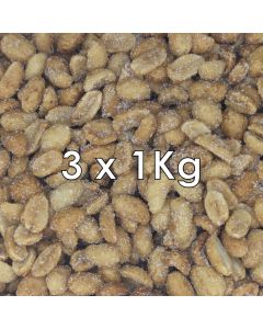 HONEY ROASTED AND SALTED PEANUTS 3 X 1KG