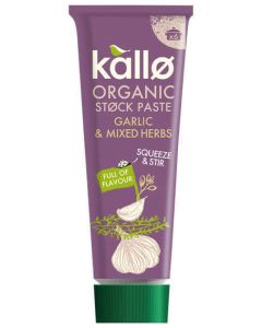 KALLO ORGANIC STOCK PASTE GARLIC 1 X 100G