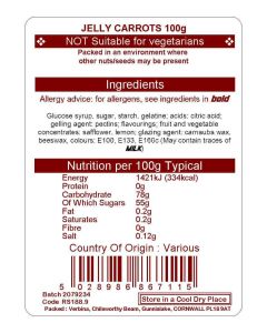 JELLY CARROTS 100G