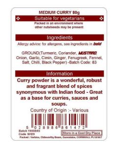 CURRY MEDIUM 80G