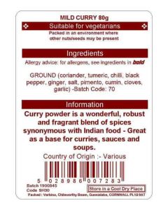 CURRY MILD  80G