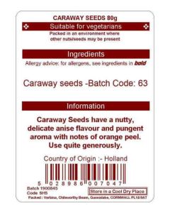 CARAWAY SEEDS 80G