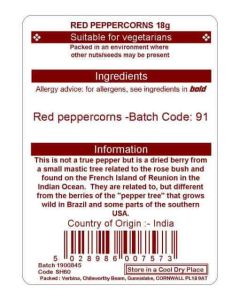 RED PEPPERCORNS 18G