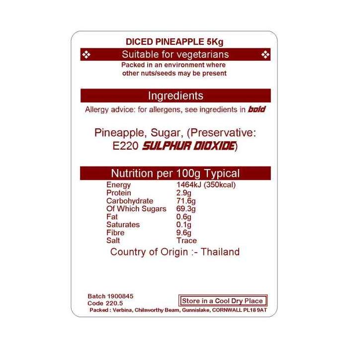 PINEAPPLE DICED 5KG