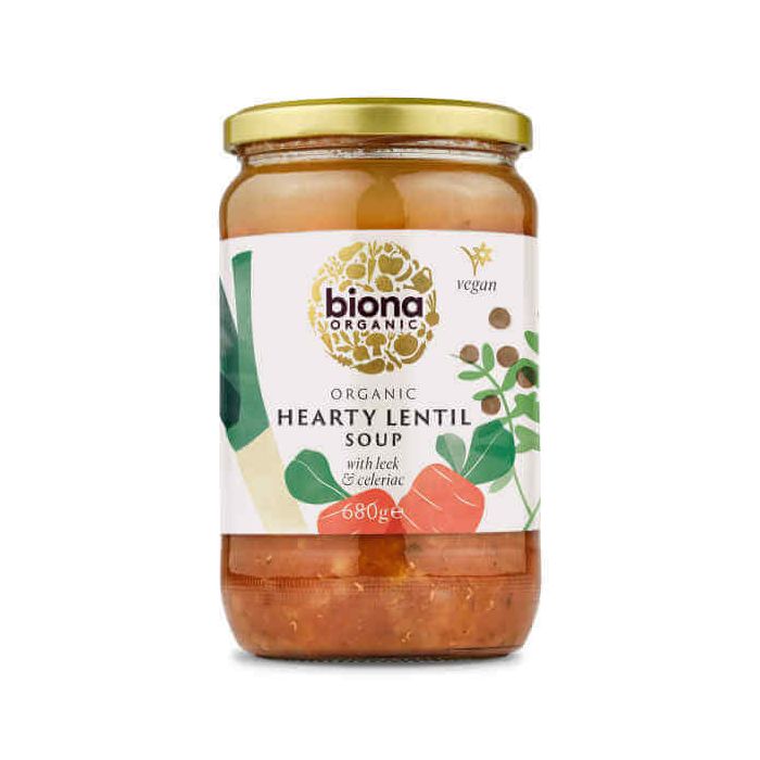 BIONA HEARTY LENTIL SOUP ORGANIC 6X680G