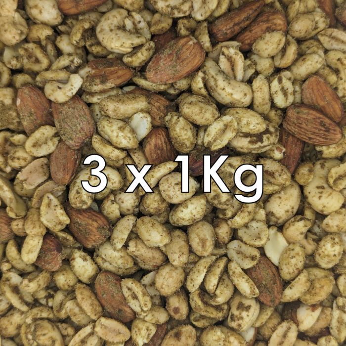 BAKED JALAPENO CHILLI & KAFFIR LIME MIXED NUTS  3 X 1KG