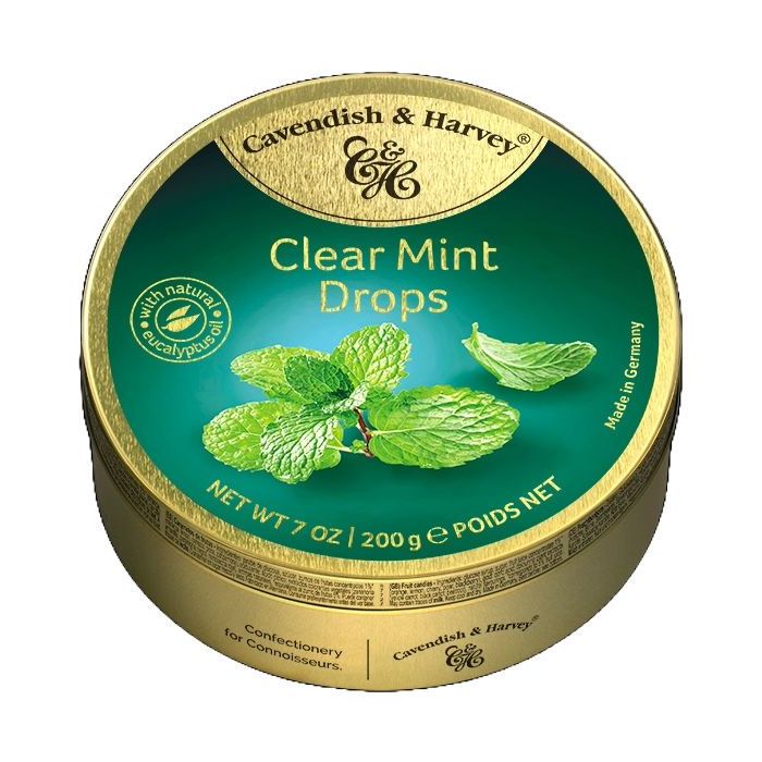 C&H CLEAR MINT DROPS 9 X 200g
