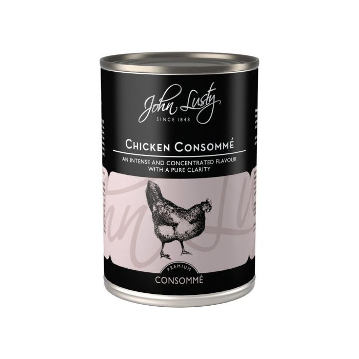 JOHN LUSTY CHICKEN CONSOMME      390G
