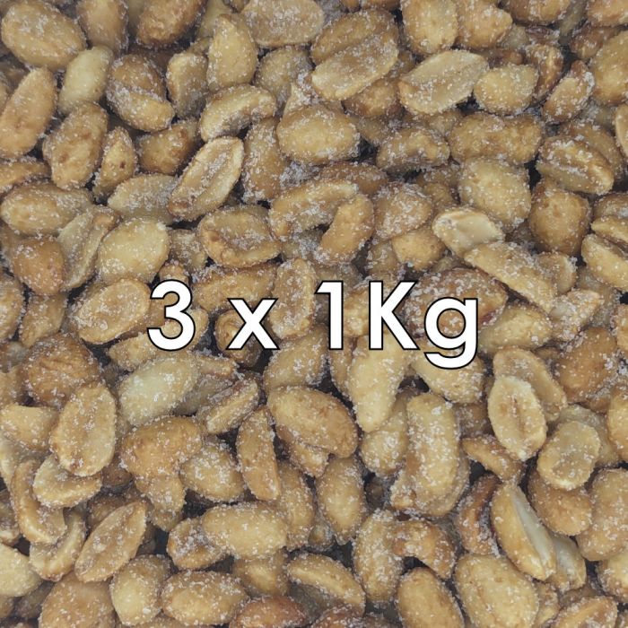 HONEY ROASTED AND SALTED PEANUTS 3 X 1KG