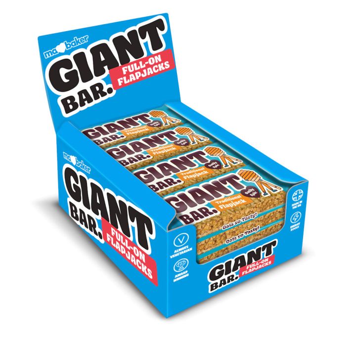 MA-BAKER GIANT FLAPJACK (PLAIN)20X90G BARS