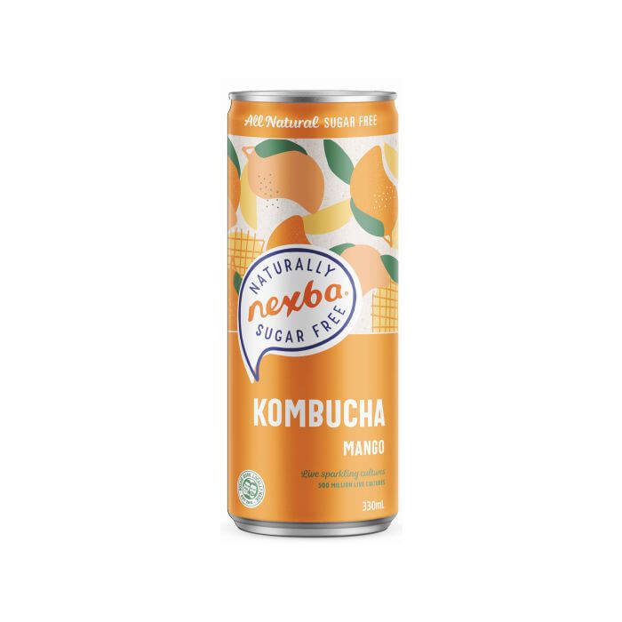 NEXBA MANGO KOMBUCHA CAN 12X330ML