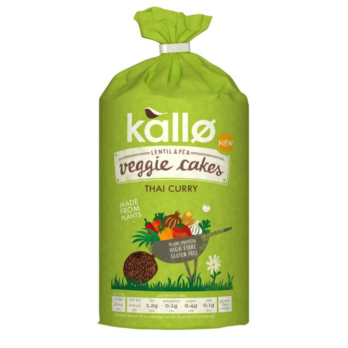 KALLO THAI CURRY VEGGIE CAKES 122G X 1