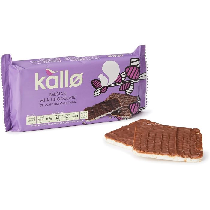 KALLO MILK CHOC THIN RICECAKE 1 X 75g