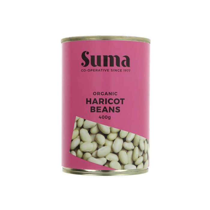 SUMA ORGANIC HARICOT BEANS 425G