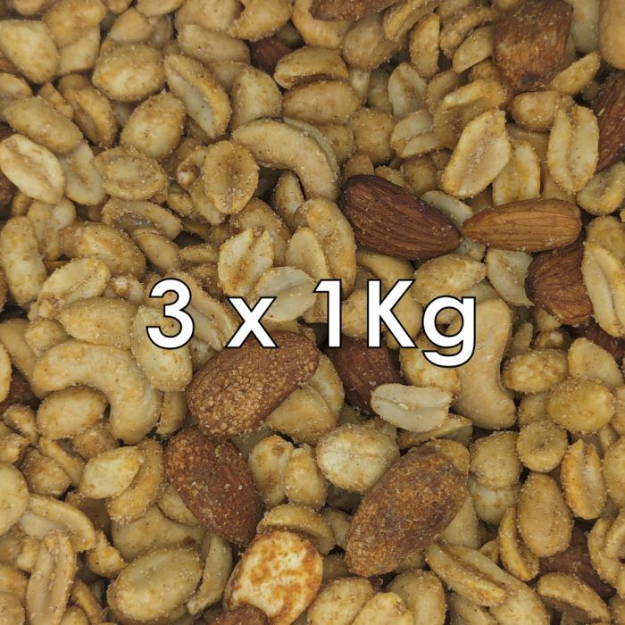 SMOKED MIXED NUTS   3 X 1KG